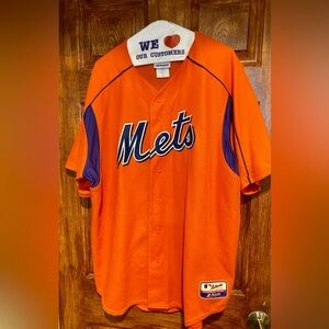 Mets majestic button down batting practice jersey 2xl